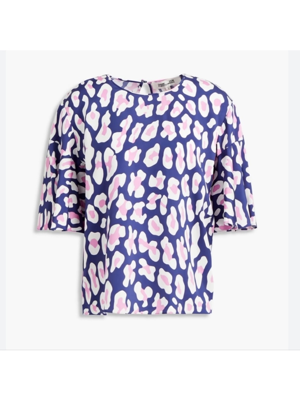 DIANE VON FURSTENBERG leopard-print stretch-ponte top